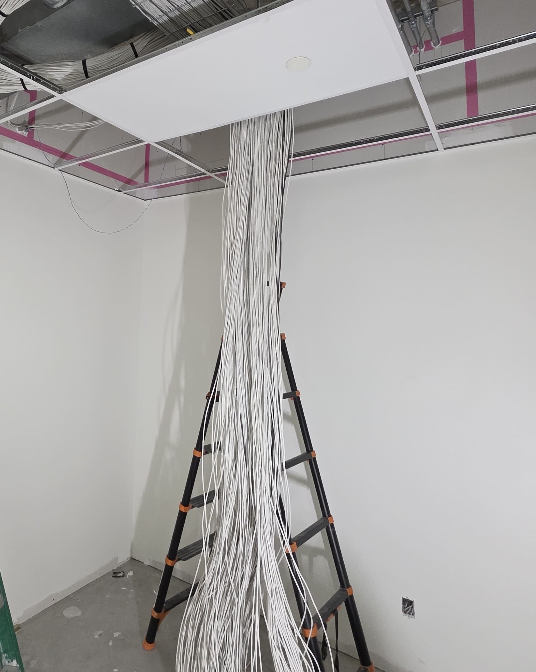 Cables unsorted before cleanup