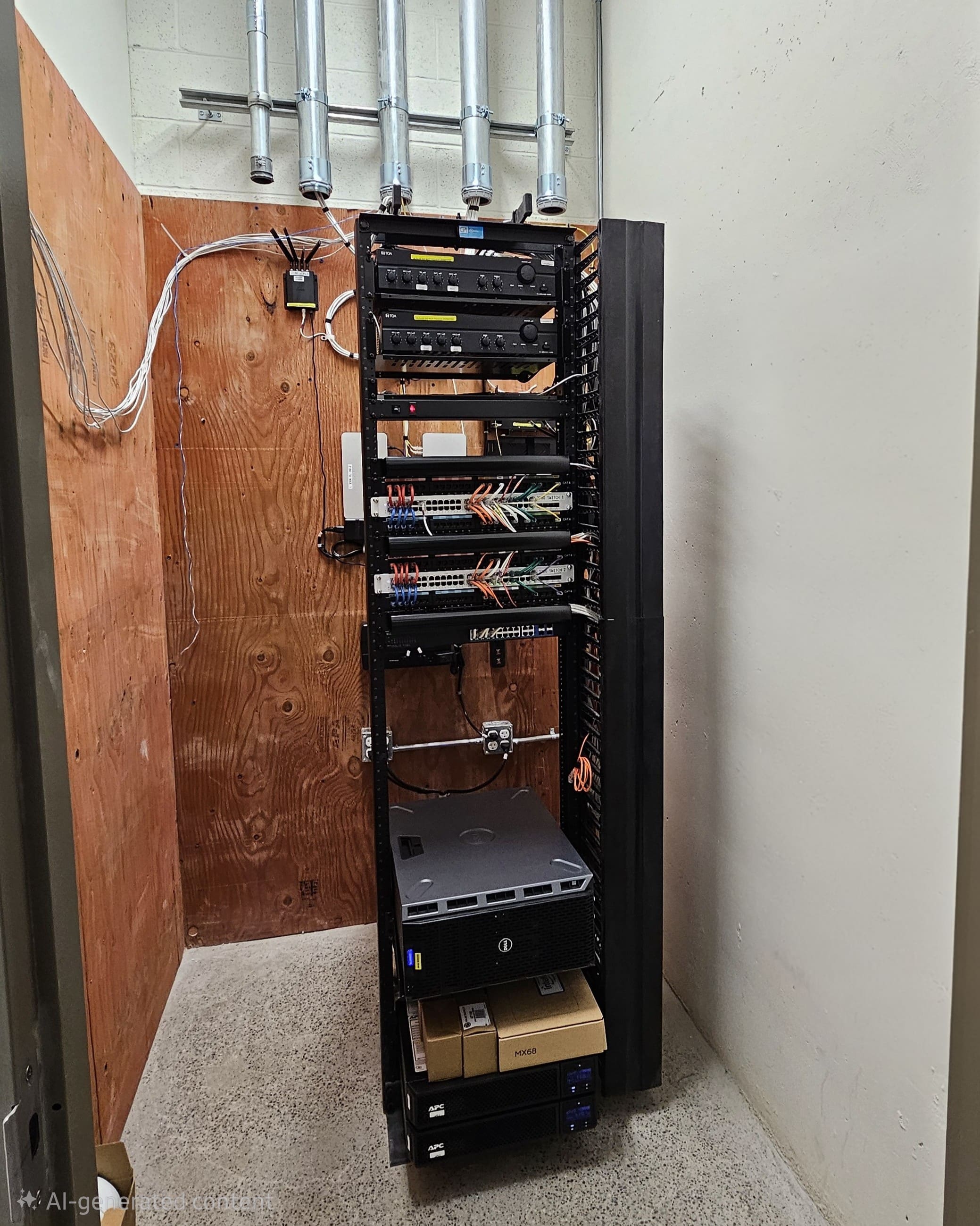 Finished network room