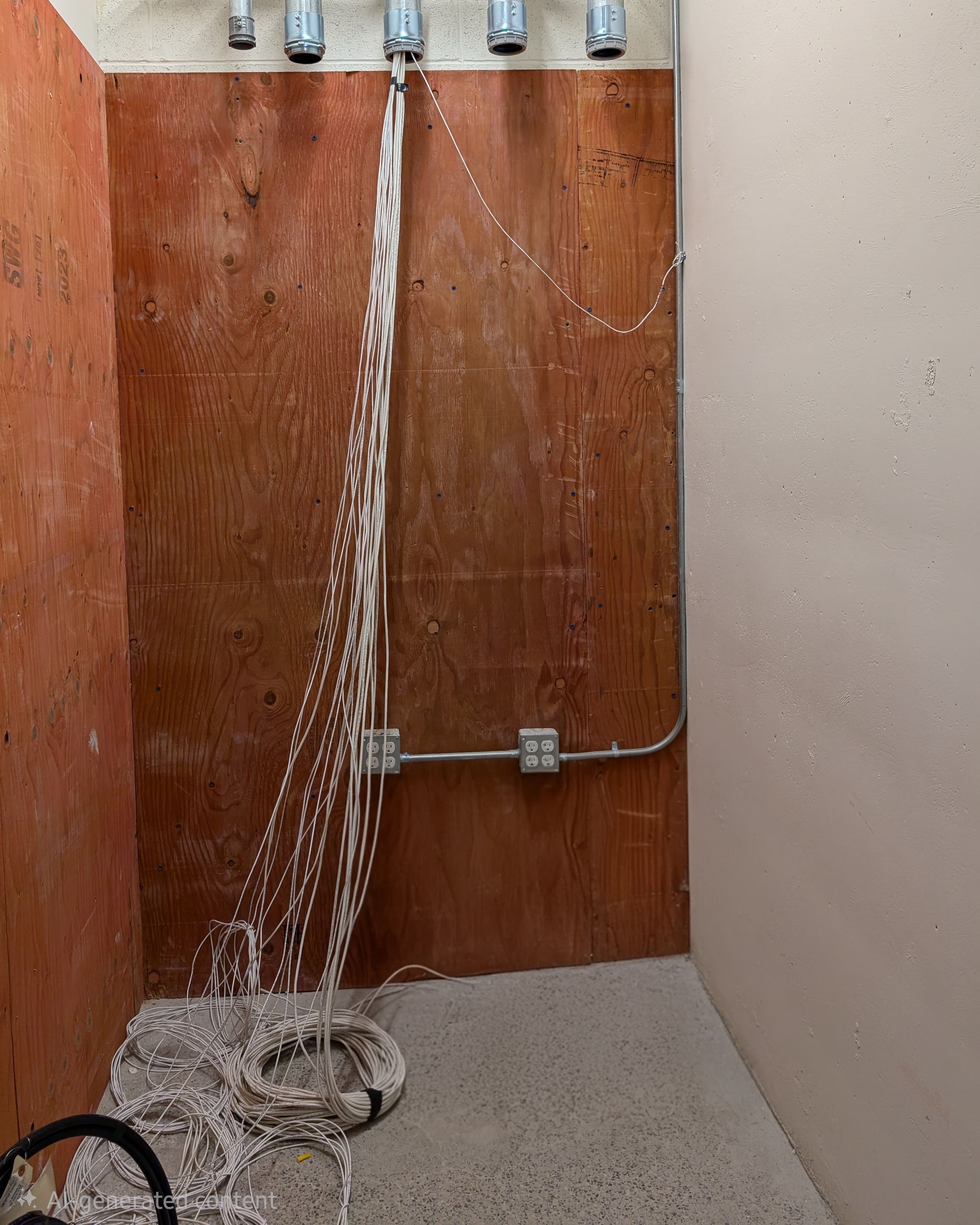 Network room before buildout